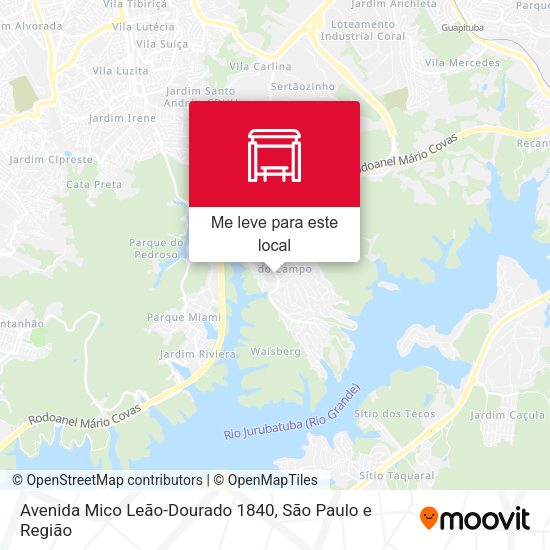 Avenida Mico Leão-Dourado 1840 mapa