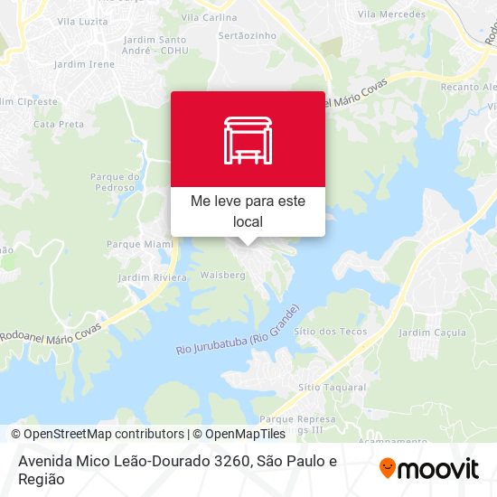 Avenida Mico Leão-Dourado 3260 mapa