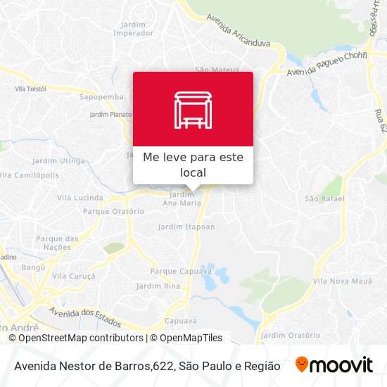Avenida Nestor de Barros,622 mapa