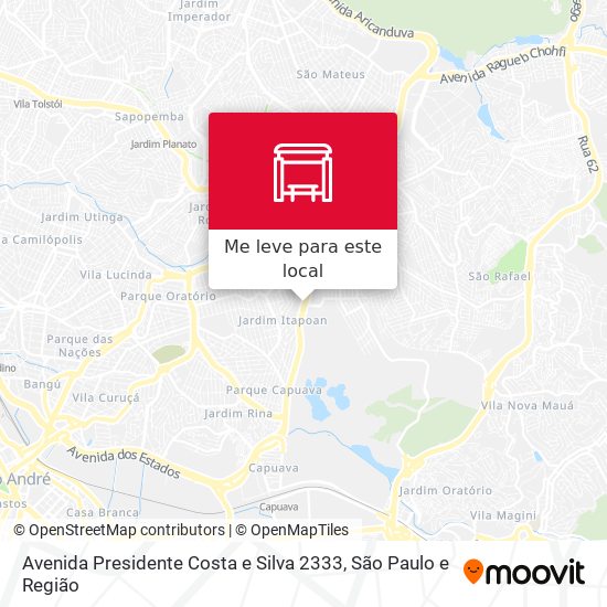 Avenida Presidente Costa e Silva 2333 mapa