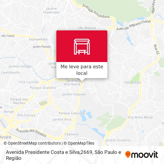 Avenida Presidente Costa e Silva,2669 mapa