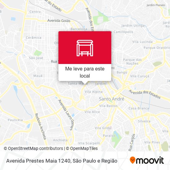 Avenida Prestes Maia 1240 mapa