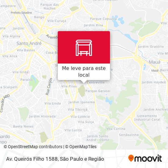 Av. Queirós Filho 1588 mapa