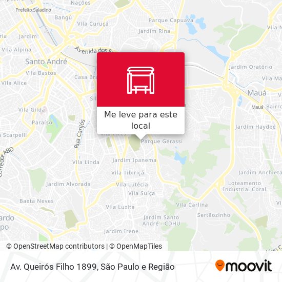 Av. Queirós Filho 1899 mapa
