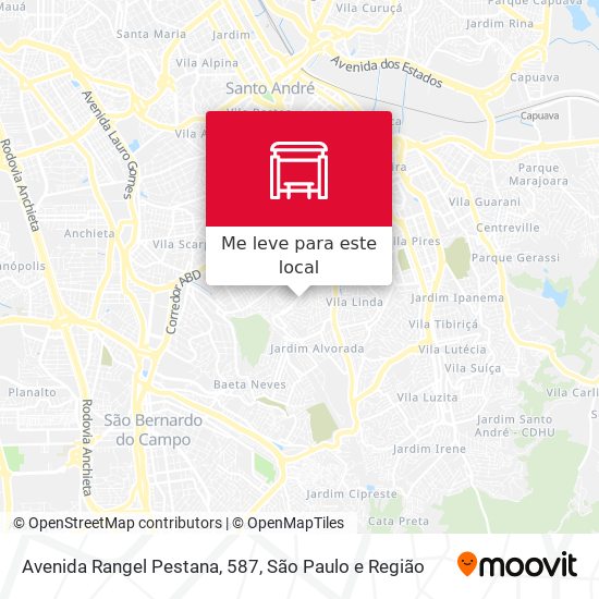 Avenida Rangel Pestana, 587 mapa