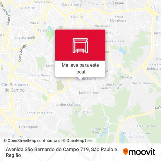 Avenida São Bernardo do Campo 719 mapa