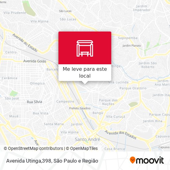 Avenida Utinga,398 mapa