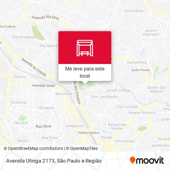 Avenida Utinga 2173 mapa