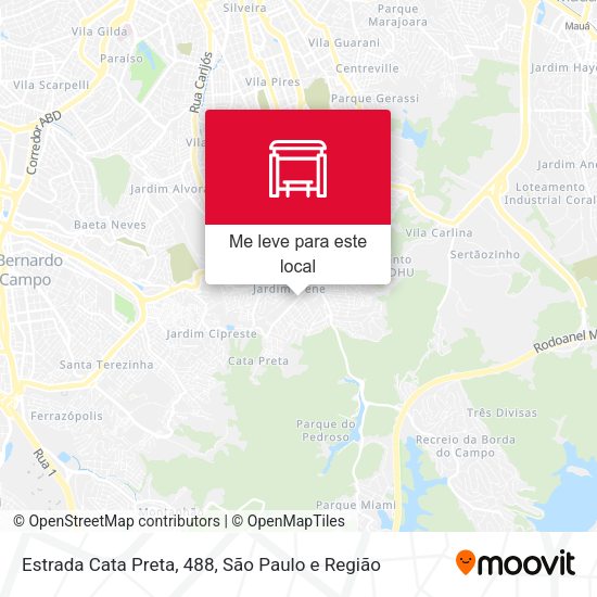 Estrada Cata Preta, 488 mapa