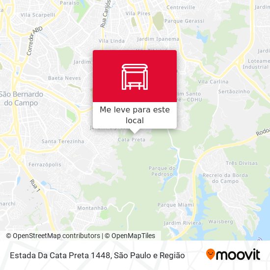 Estada Da Cata Preta 1448 mapa