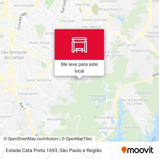 Estada Cata Preta 1693 mapa