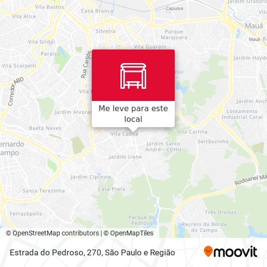 Estrada do Pedroso, 270 mapa