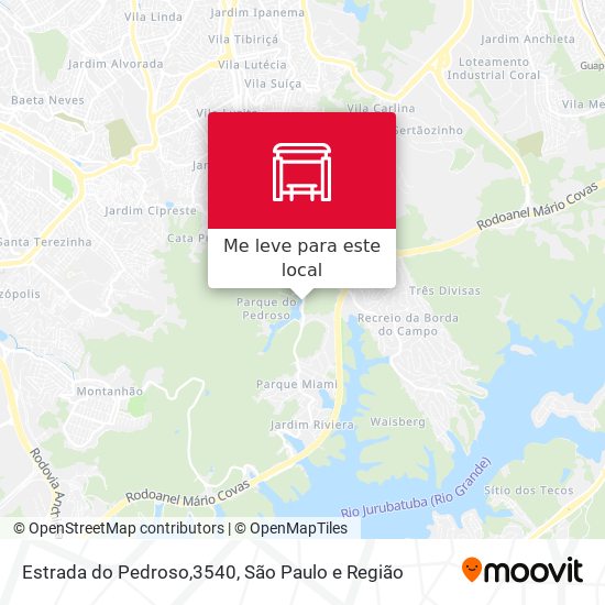 Estrada do Pedroso,3540 mapa