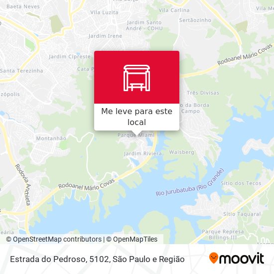 Estrada do Pedroso, 5102 mapa