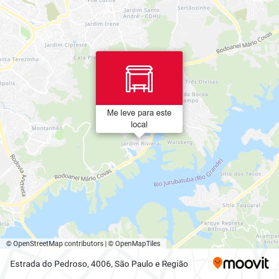 Estrada do Pedroso, 4006 mapa