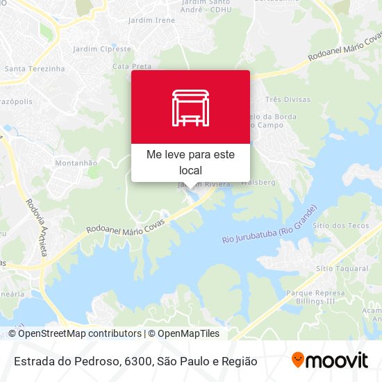 Estrada do Pedroso, 6300 mapa