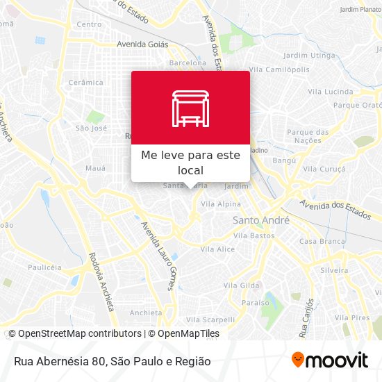 Rua Abernésia 80 mapa