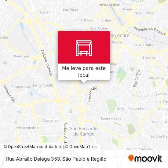 Rua Abraão Delega 353 mapa