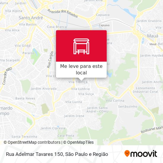 Rua Adelmar Tavares 150 mapa