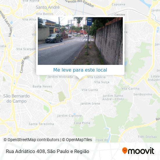 Rua Adriático 408 mapa