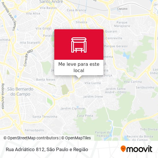 Rua Adriático 812 mapa