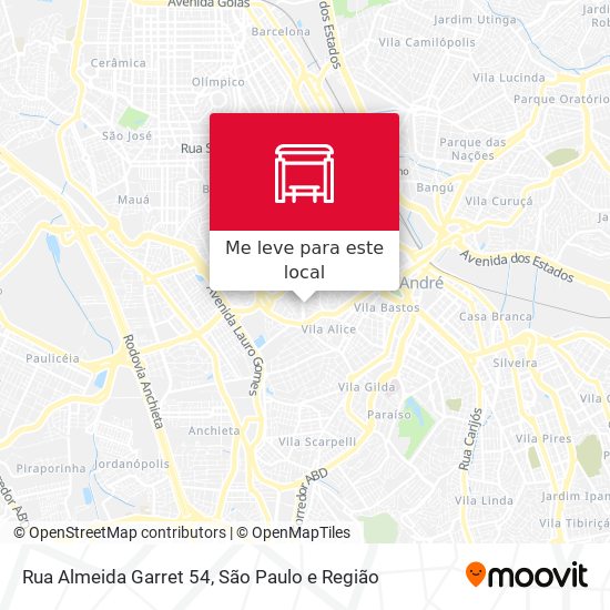 Rua Almeida Garret 54 mapa