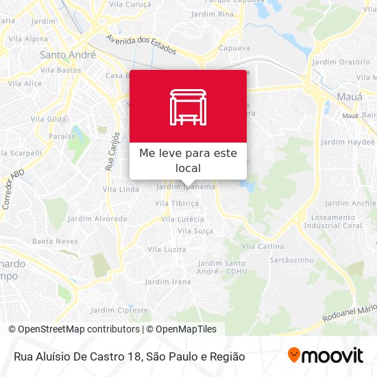 Rua Aluísio De Castro 18 mapa