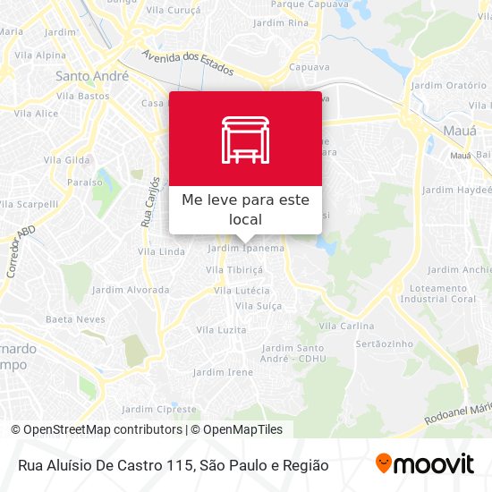 Rua Aluísio De Castro 115 mapa