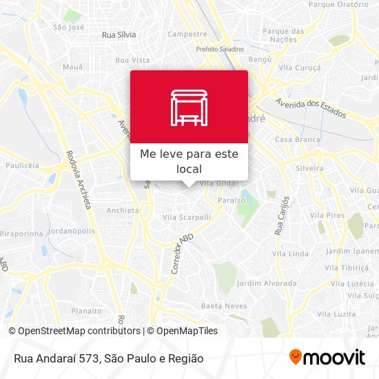 Rua Andaraí 573 mapa
