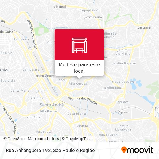 Rua Anhanguera 192 mapa