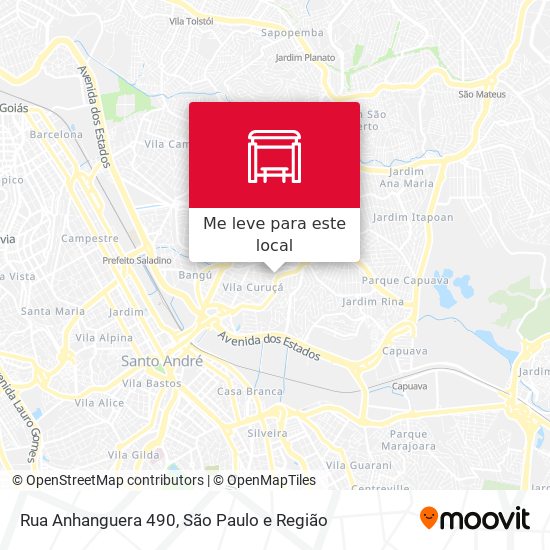 Rua Anhanguera 490 mapa