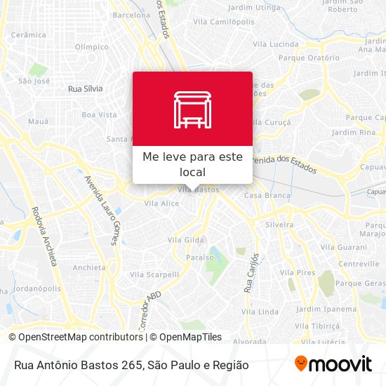 Rua Antônio Bastos 265 mapa