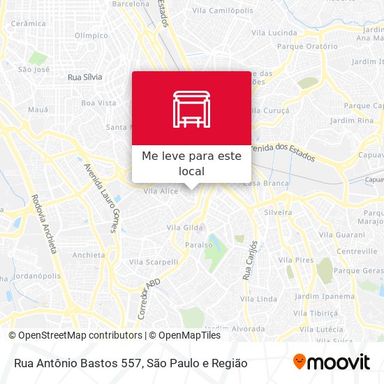 Rua Antônio Bastos 557 mapa