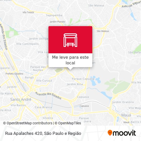 Rua Apalaches 420 mapa