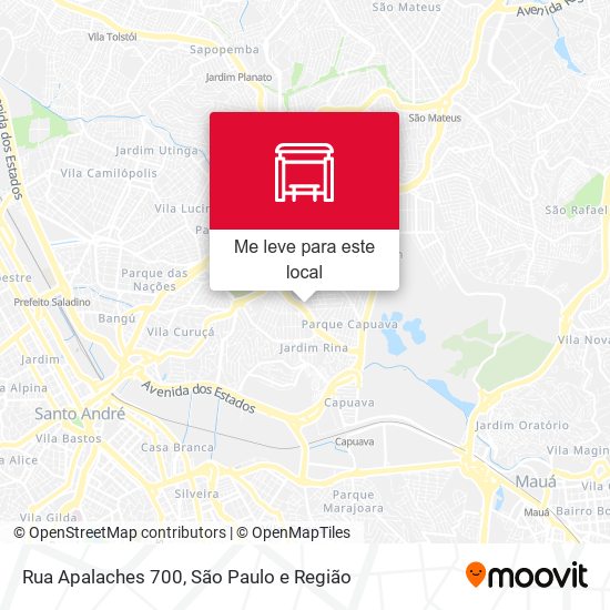 Rua Apalaches 700 mapa