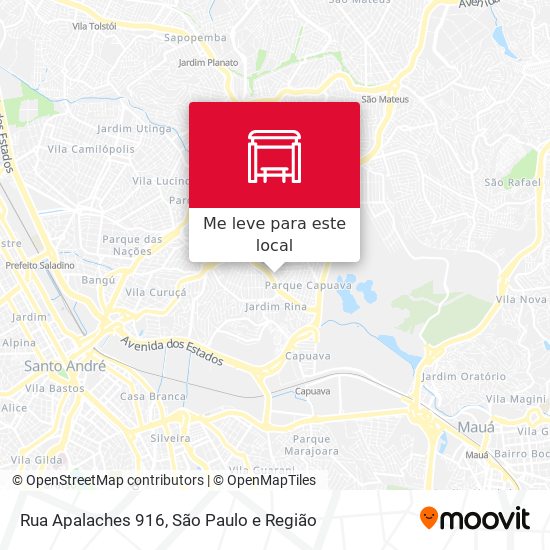 Rua Apalaches 916 mapa