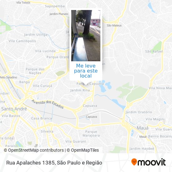 Rua Apalaches 1385 mapa
