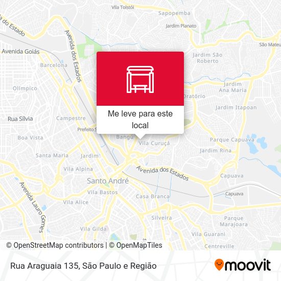 Rua Araguaia 135 mapa