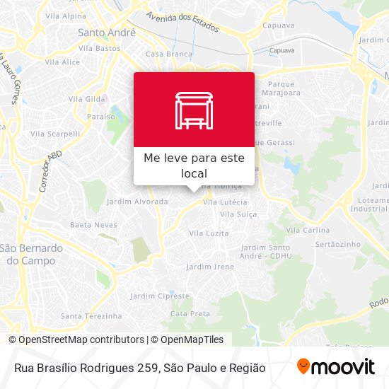 Rua Brasílio Rodrigues 259 mapa