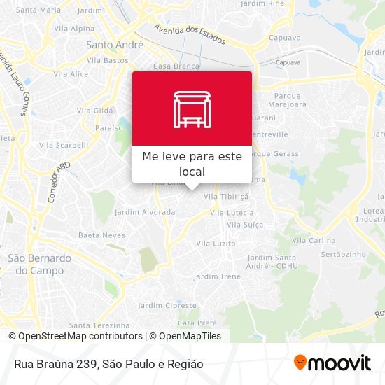 Rua Braúna 239 mapa