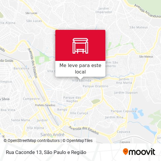 Rua Caconde 13 mapa