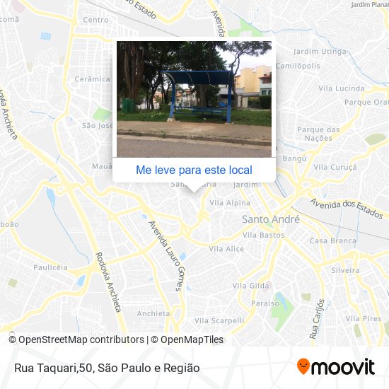 Rua Taquari,50 mapa