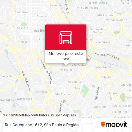 Rua Catequese,1612 mapa