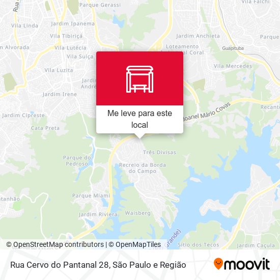 Rua Cervo do Pantanal 28 mapa