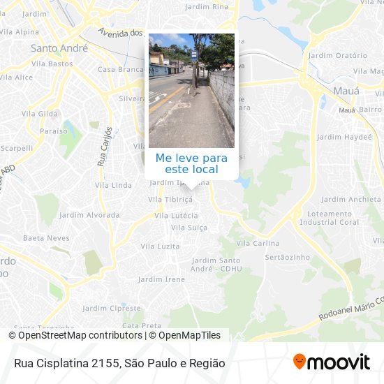 Rua Cisplatina 2155 mapa