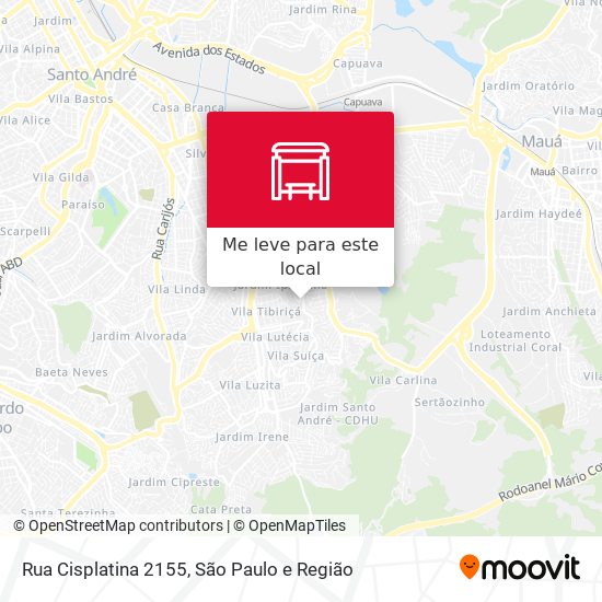 Rua Cisplatina 2155 mapa