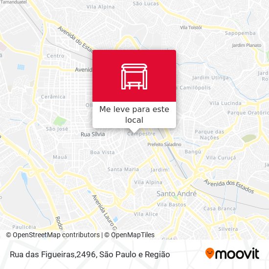 Rua das Figueiras,2496 mapa