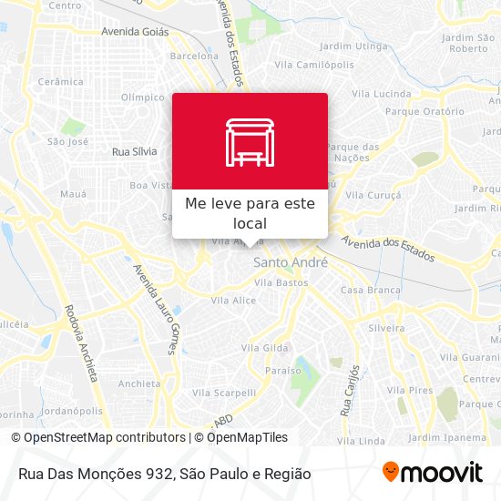 Rua Das Monções 932 mapa