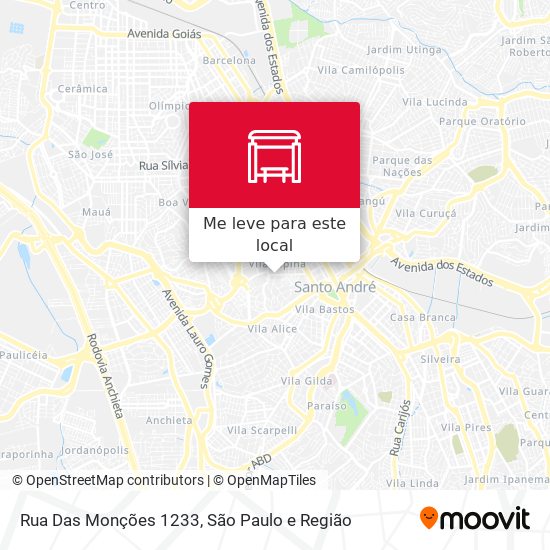 Rua Das Monções  1233 mapa