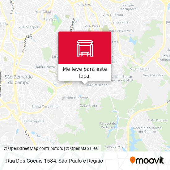 Rua Dos Cocais 1584 mapa